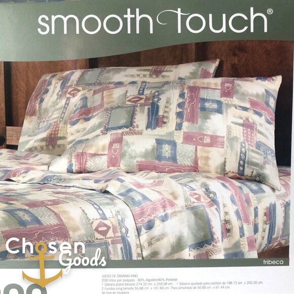 JC Penny Home Collection Smooth Touch Tribeca King Set Deep Pocket 200 Count New - Picture 3 of 6